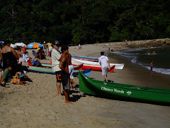 Fotos do evento Regata de canoas. Foto numero 3798375059. Fotografia da Pousada Pe na Areia, que fica em Boicucanga, próximo a Maresias, Litoral Norte de Sao Paulo (SP).